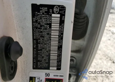 2015 Toyota Corolla L from USA, damaged, VIN 2T1BURHE8FC323809